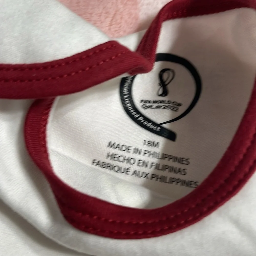 New set/2 FIFA world cup Qatar 2022 onesies 18mth